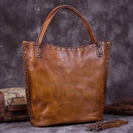 Handmade Full Grain Shopper Bag, Handbag