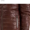Men's cognac caramel lambskin leather jacket with vintage wash and sporty slim fit – Chic and Clicks