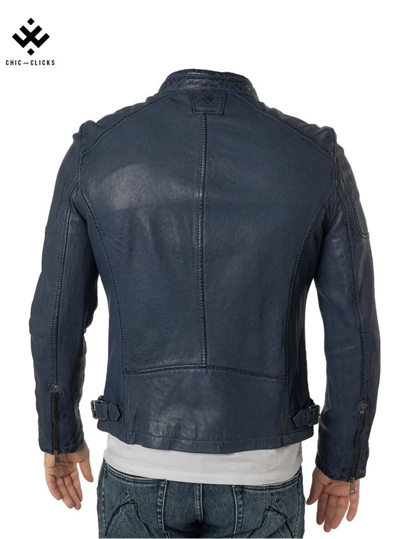 Leather jackets blue