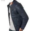 Leather jackets blue