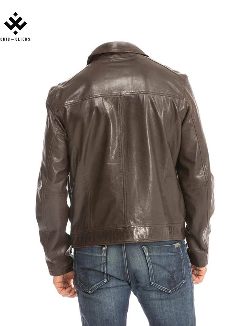 Chic Leather Rustic Sport Jacket | Vintage Brown Edition | Chic and Clicks - Image 7