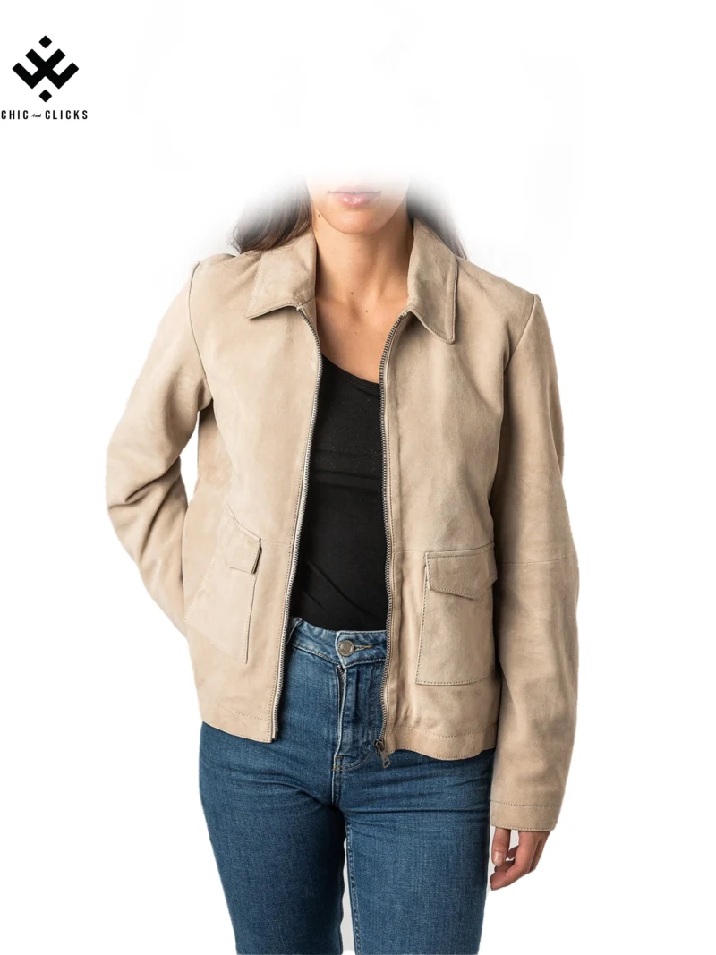 Leather Female jacket