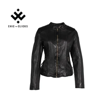Chic NoirBloom Biker Jacket | Eco Rebel Edition | Chic and Clicks