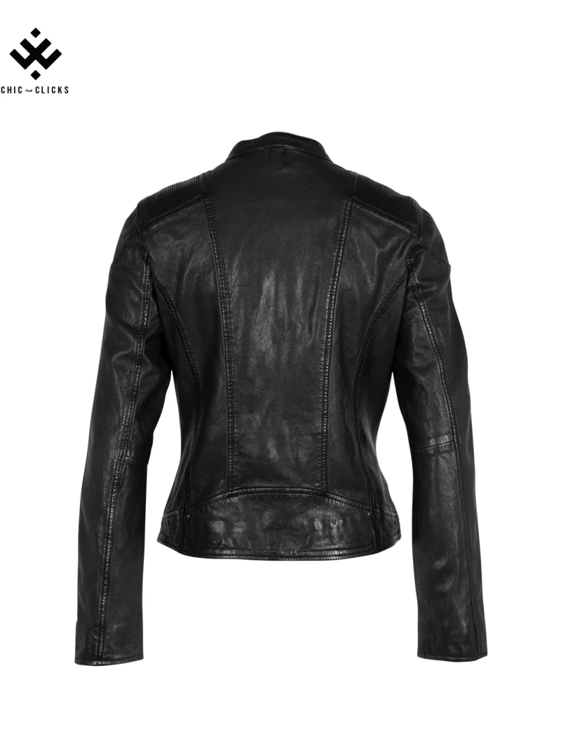 Chic NoirBloom Biker Jacket | Eco Rebel Edition | Chic and Clicks - Image 5