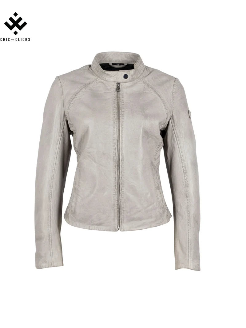 Chic SilverMist Short Jacket | Urban Moto Edition | Chic and Clicks - Image 3