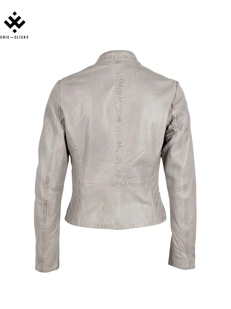 Chic SilverMist Short Jacket | Urban Moto Edition | Chic and Clicks - Image 6