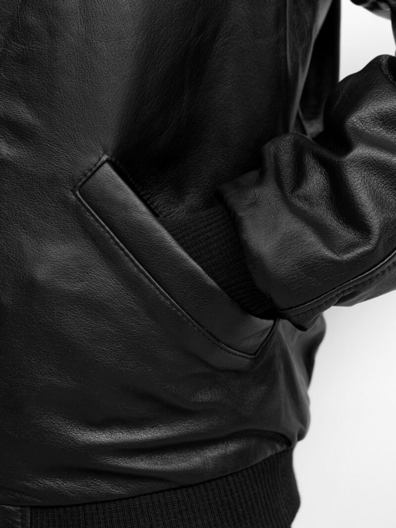 Daytona 73 Men’s Leather Bomber Jacket - Image 5